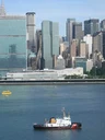 A tugboat off the UN, June 2004
