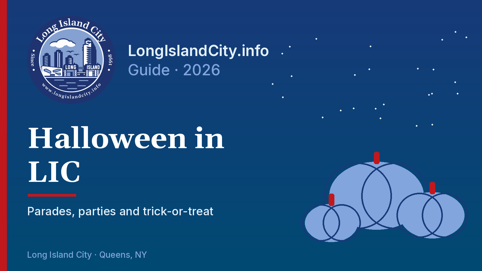 Halloween in LIC, LongIslandCity.info guide graphic